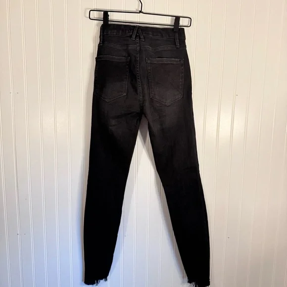 Good American Good Legs Skinny Raw Hem Denim Jeans Women’s Size 0/25 - Picture 5 of 15